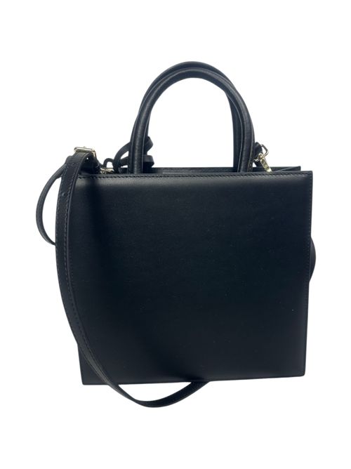 borsa donna shop bag midi in pelle nero MC2 Saint Barth | SHOP BAG MIDI-LEATHER00